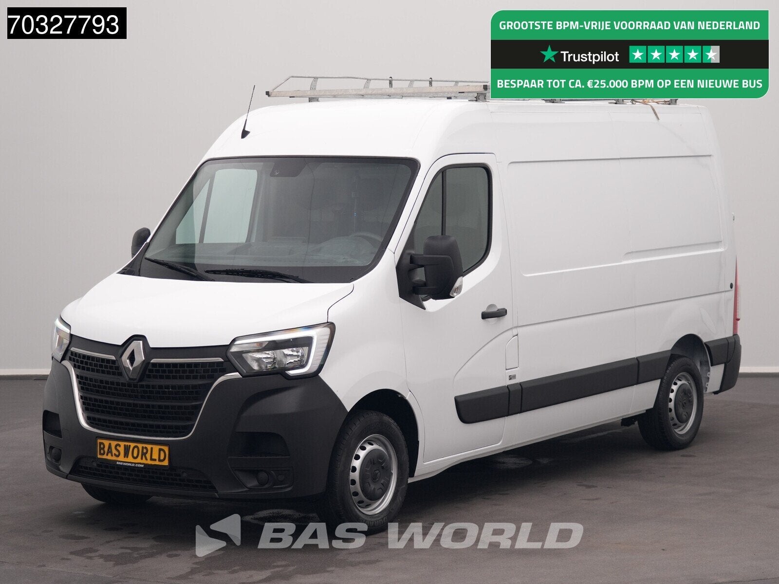 Renault Master 135PK L2H2 LED Airco Cruise Imperiaal Werkpla, Autos, Achat, Euro 6, Entreprise, 3 places
