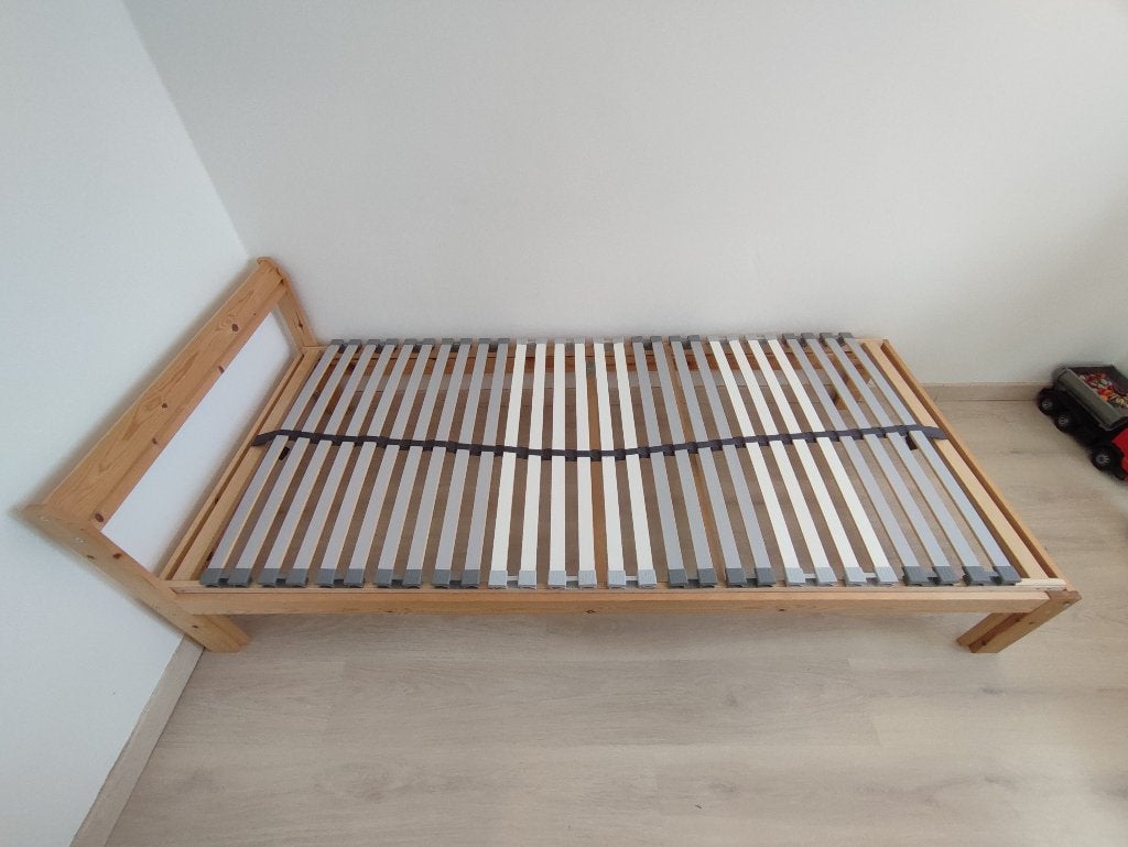 Lit complet 90*200, Maison & Meubles, 90 cm, Enlèvement, 200 cm, Bois