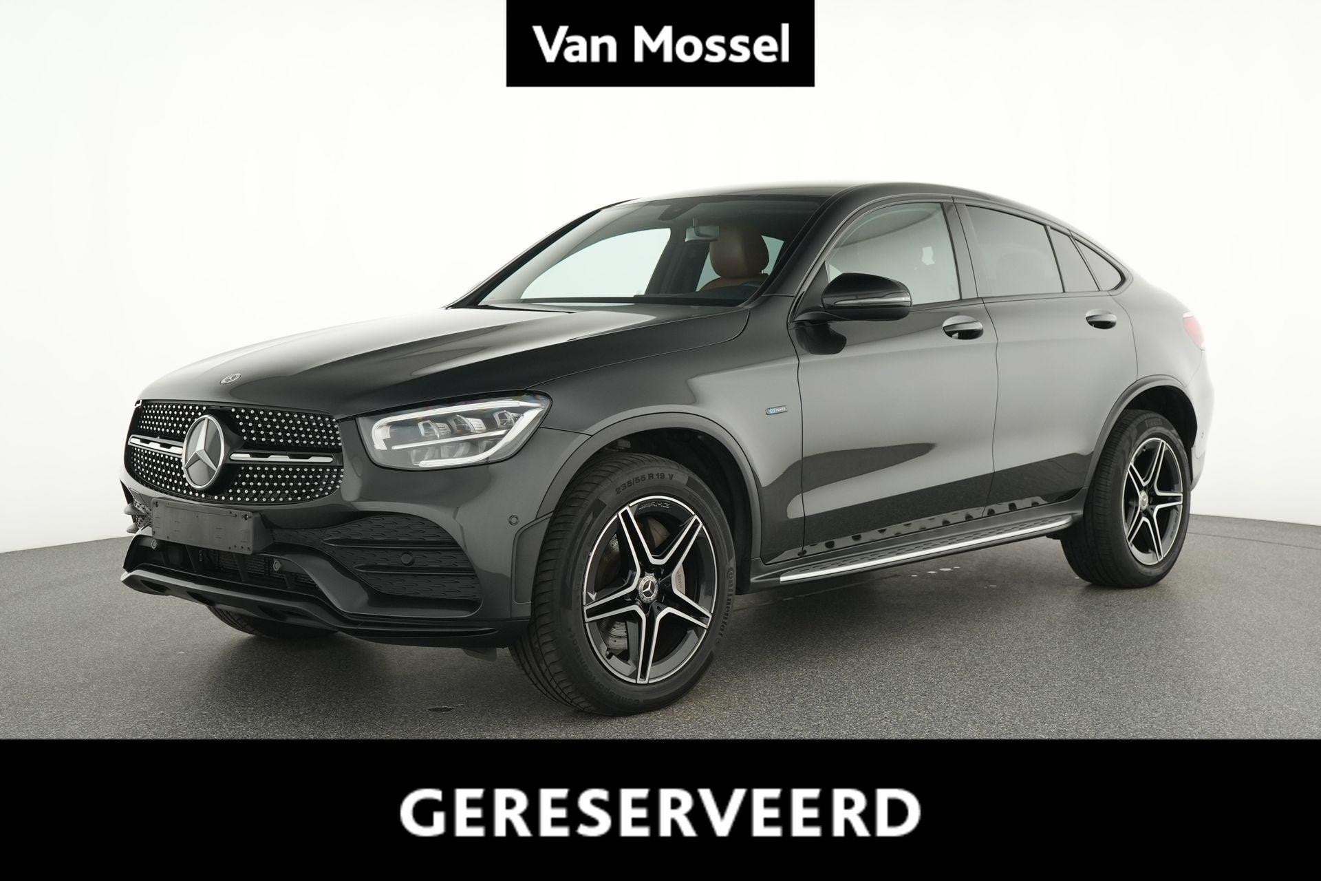 Mercedes-Benz GLC 300de Coupé AMG Line + LEDER + CARPLAY +, Autos, Cuir, Argent ou Gris, 143 kW, Euro 6