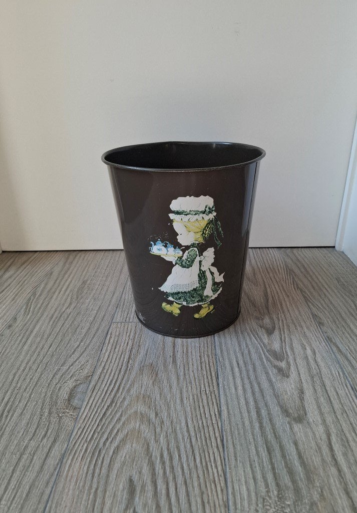 Vintage Prullenmand van Sarah Kay / Holly Hobbie - 1974, Verzamelen, Ophalen of Verzenden, Huis en Inrichting