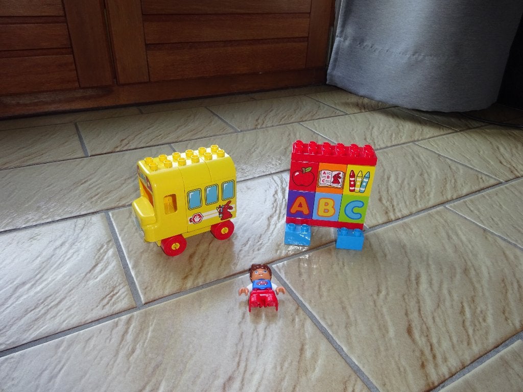 Duplo schoolbus, Kinderen en Baby's, Ophalen of Verzenden, Zo goed als nieuw, Compleet, Duplo