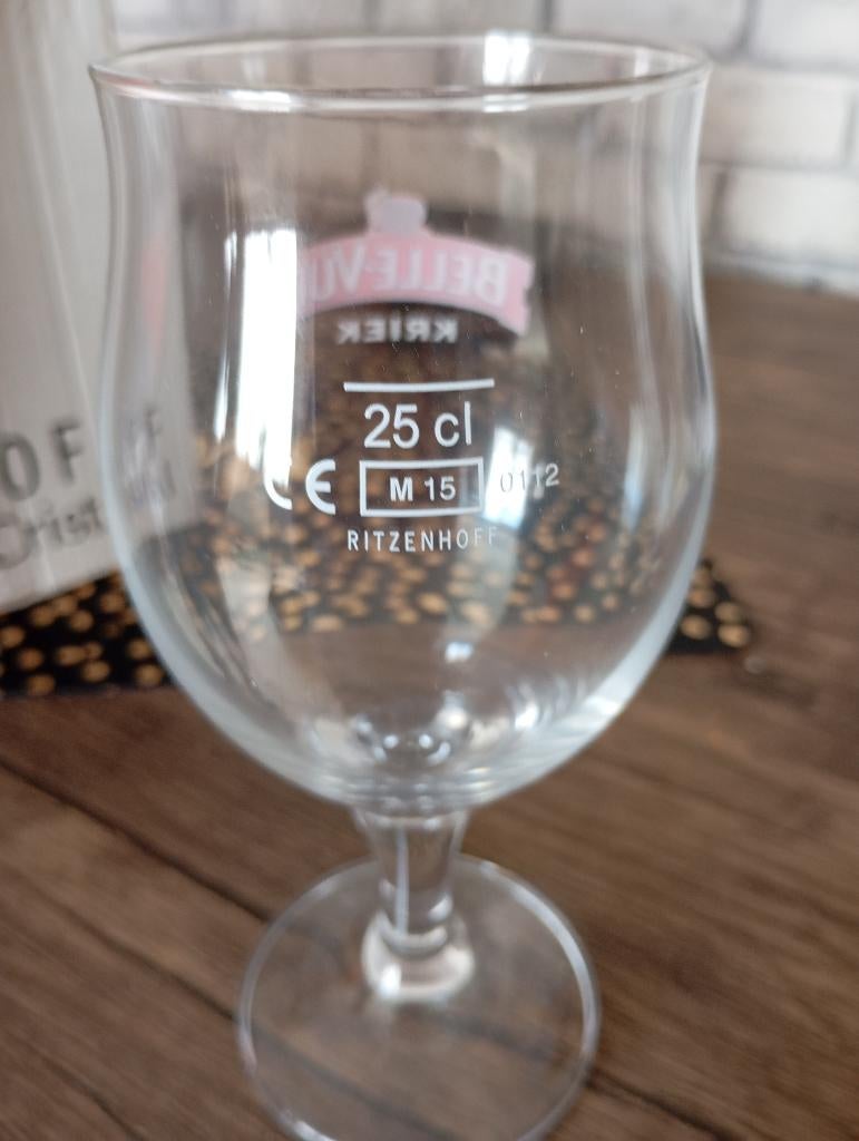 6 verres Kriek Belle Vue, Collections, Enlèvement, Neuf, Verre à bière