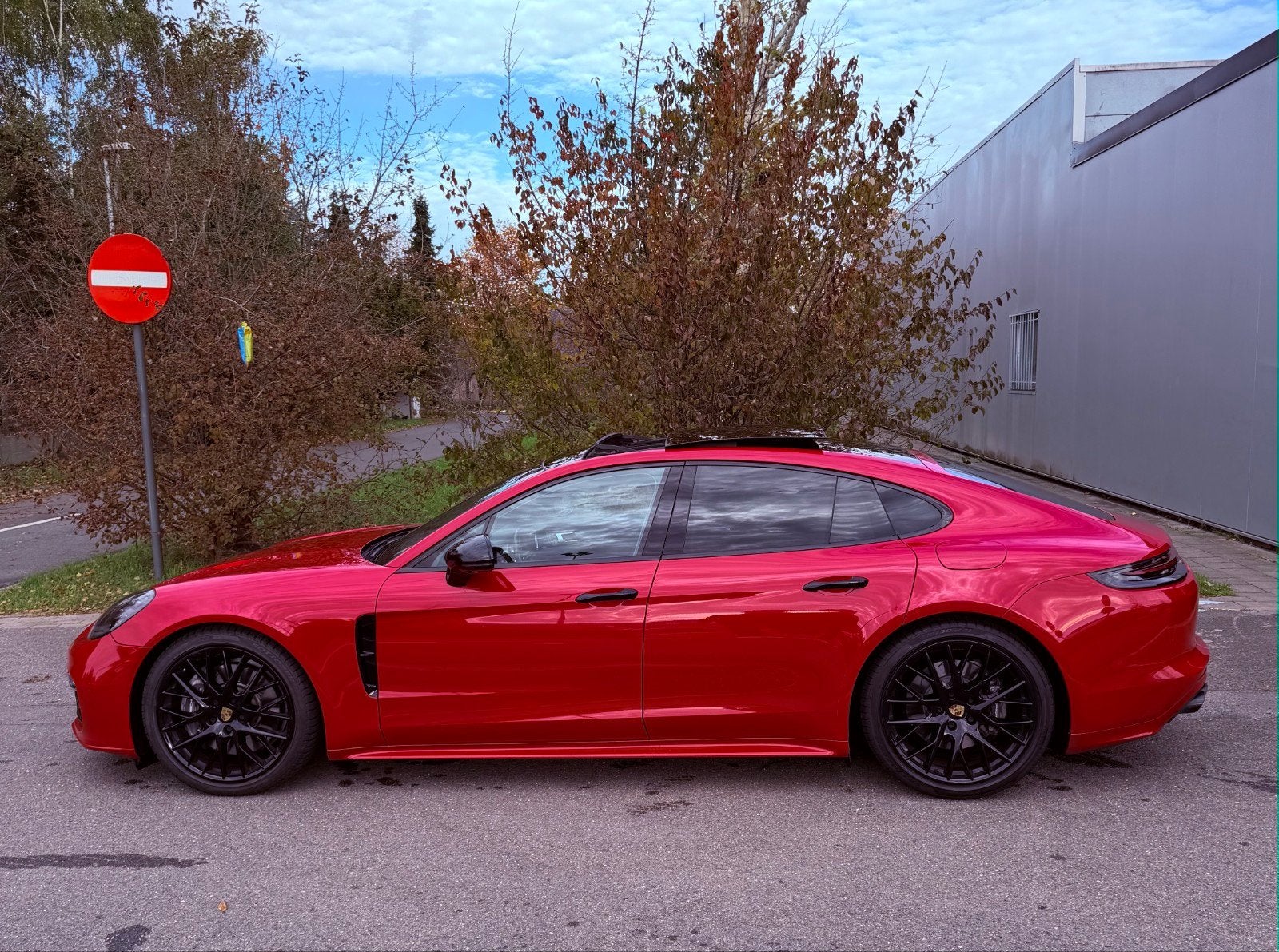 porsche panamera, 4 e hybride, 2018, 99000km, Auto's, Porsche, Automaat, Leder, Onderhoudsboekje, Apple Carplay