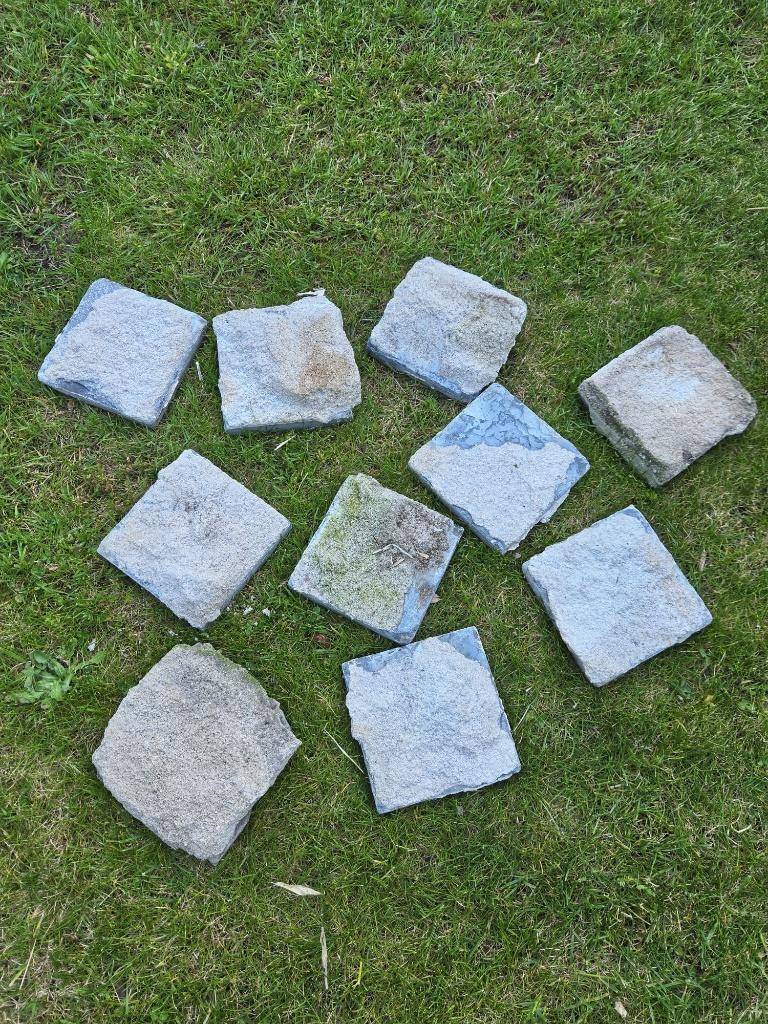 Klinkers - blauwe hardsteen, Jardin & Terrasse, Pavé & Dalles, Utilisé, Briques, 10 m²² ou plus, Enlèvement