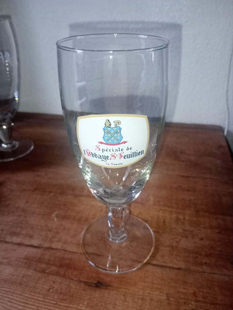 Brasserie bière ancien verre Spéciale St-Feuillien, Collections, Marques de bière, Verre ou Verres, Autres marques, Enlèvement ou Envoi