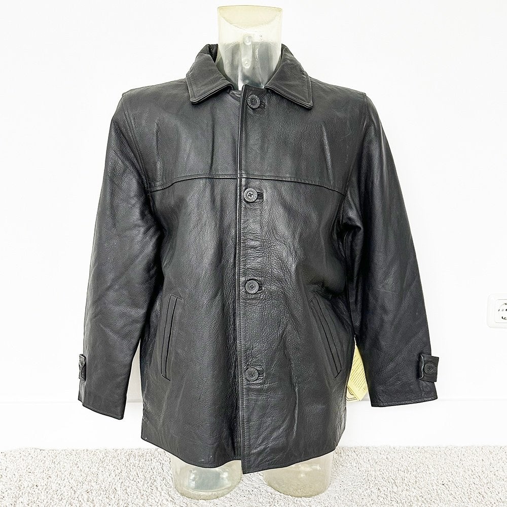 Très belle veste Chriss en cuir lisse pour hommes (S) €85, -, Neuf, Chriss, Taille 46 (S) ou plus petite, Noir