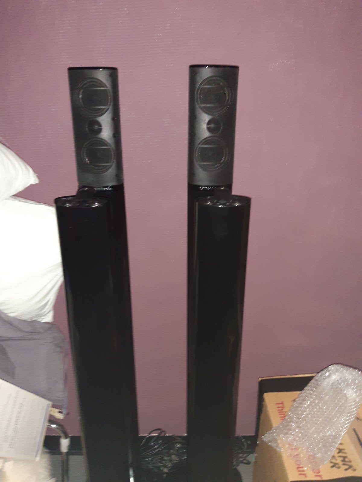 Harman kardon HKTS 16 set,4 staanders,subwoofer 200w,, Ophalen, Gebruikt, Subwoofer, Basreflex