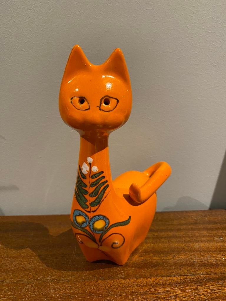 Vintage keramiek kat, Antiek en Kunst, Ophalen
