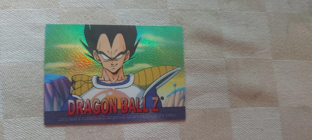 dragonball z kaart reverseholo Vegeta smirking, Ophalen of Verzenden, Nieuw, Losse kaart