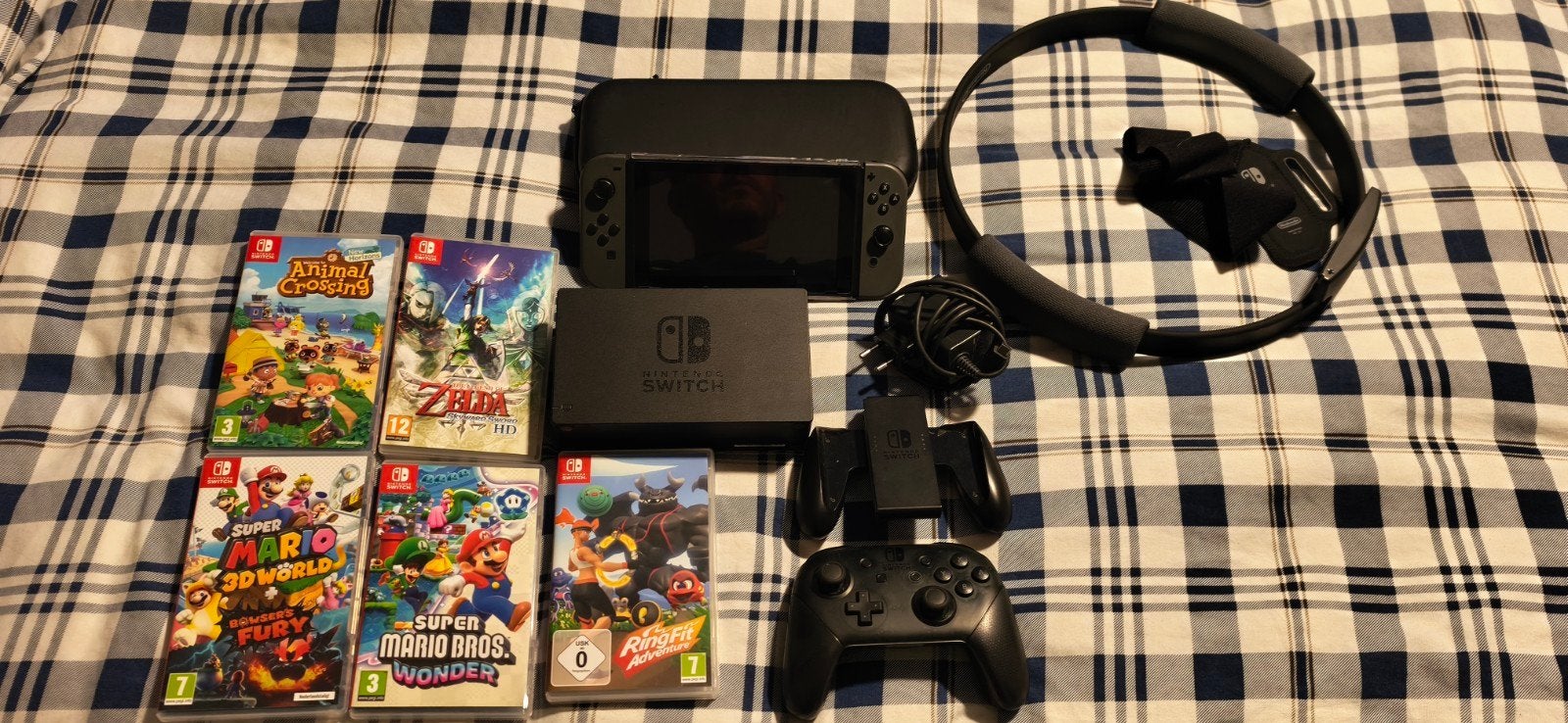 Complete Nintendo Switch Bundel + 4 Games + Pro Controller, Ophalen, Gebruikt, Platform