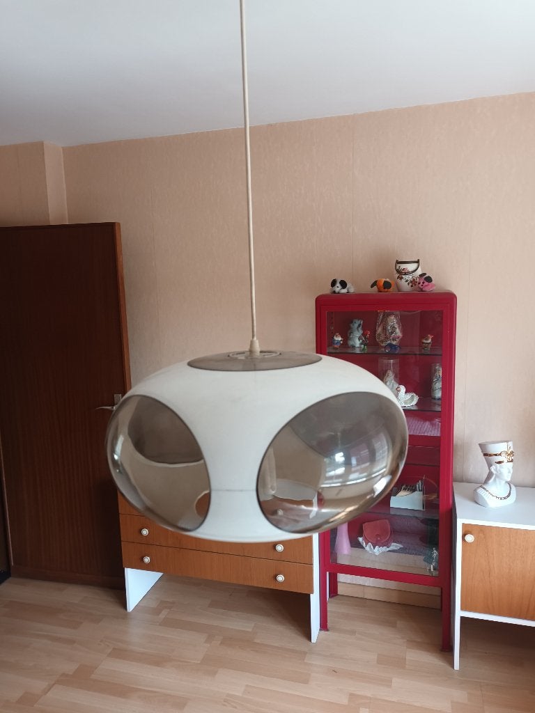 Space Age bug eye ufo lamp, Ophalen, Kunststof, Gebruikt, Jaren 70
