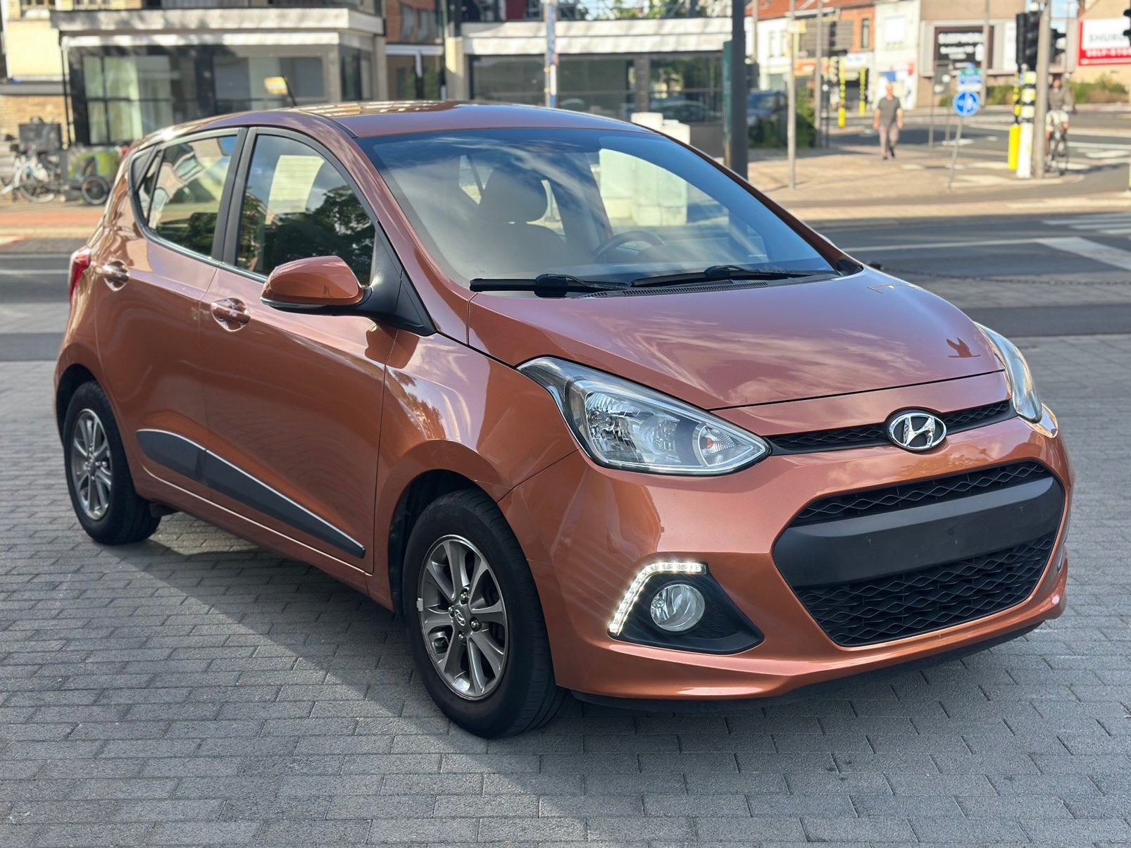 Hyundai i10 Automaat 2014 slechts 84.869 kms Airco Pdc Led, Euro 5, Achat, 998 cm³, Entreprise