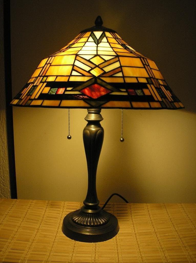 Tiffany tafellamp (Art Deco), Antiek en Kunst, Ophalen