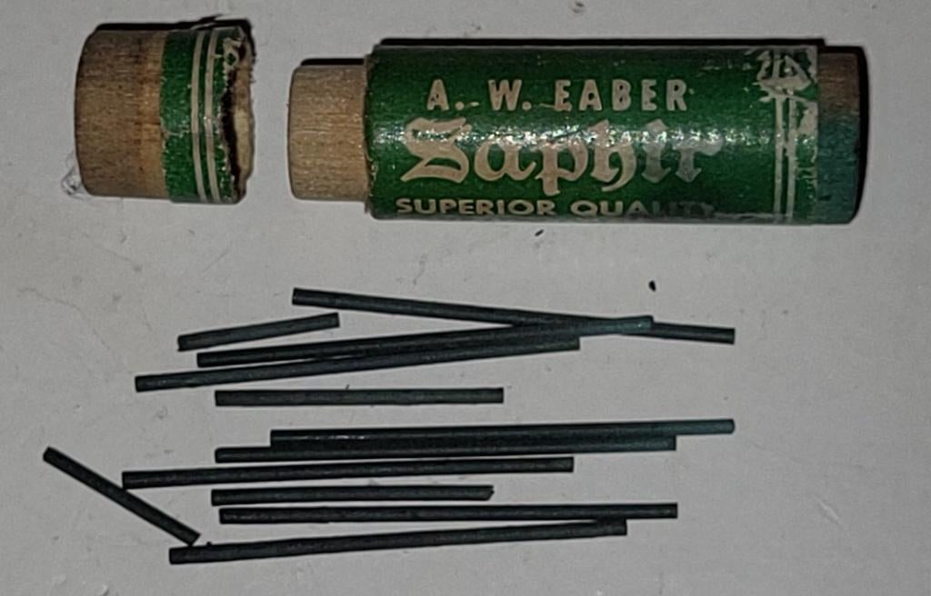Vintage A.W. Faber Saphir vulpotloodvullingen, Ophalen, Gebruikt, Potlood of Stift