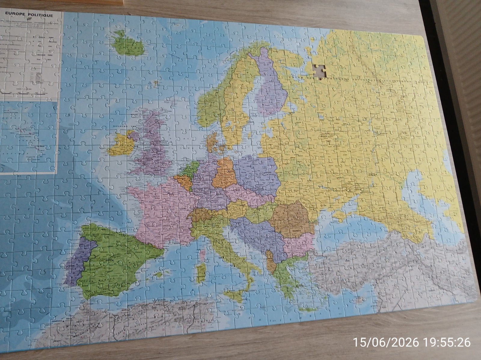 Puzzle ancienne carte Europe URSS, Enlèvement ou Envoi, Puzzle