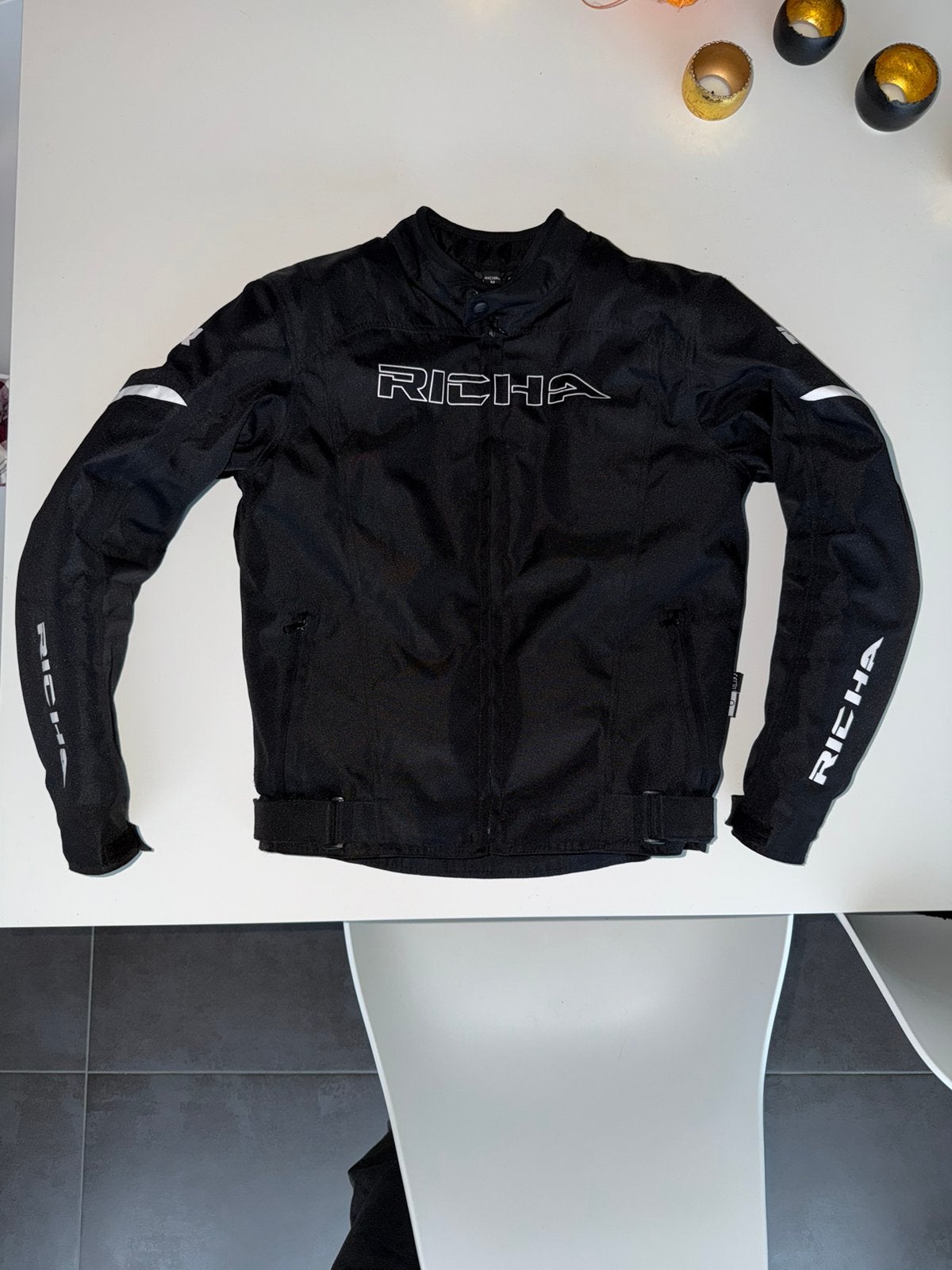 Veste moto Richa M + protection dorsale, Ophalen of Verzenden, Tweedehands, Heren, Jas | textiel