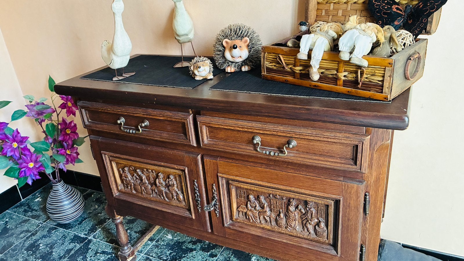 Armoire à deux tiroirs, Enlèvement, Utilisé