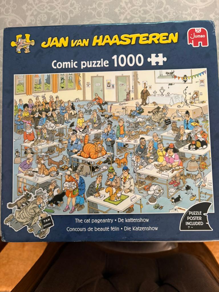 Puzzel Jan van Haasteren, Enlèvement, 500 à 1500 pièces, Comme neuf, Puzzle