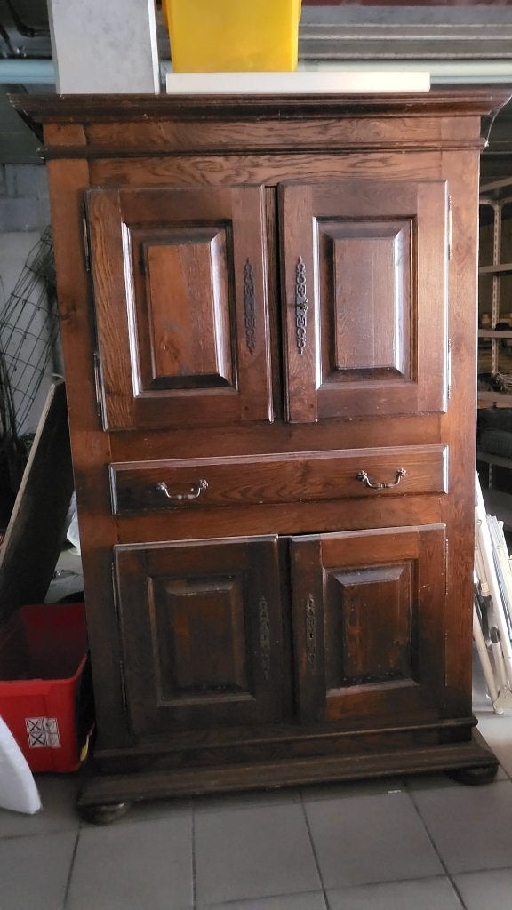 Eiken kast, Huis en Inrichting, Ophalen, Gebruikt, 100 tot 150 cm, Eikenhout