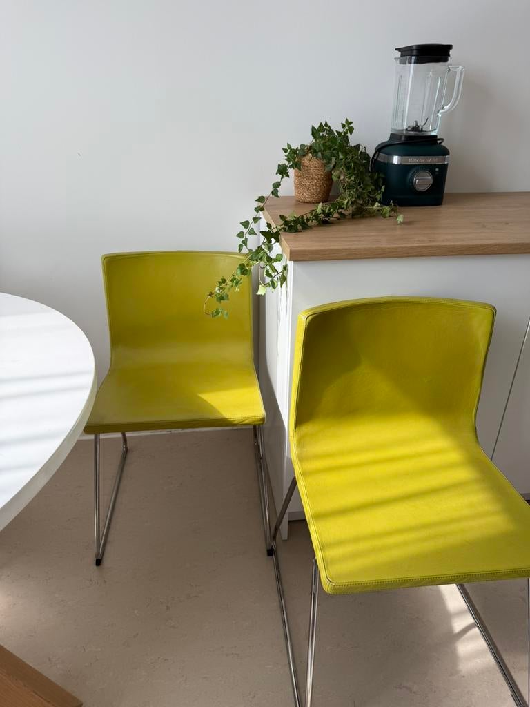 4 chaises IKEA Bernhard vert anis  – très design, Huis en Inrichting, Ophalen, Gebruikt, Overige kleuren, Vier