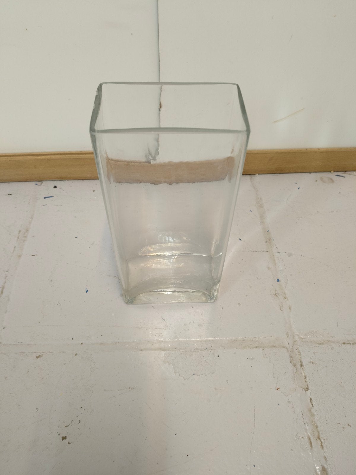 Vintage rechthoekige vaas van Ikea ongeveer 23 cm, Huis en Inrichting, Keuken | Keukenbenodigdheden, Ophalen