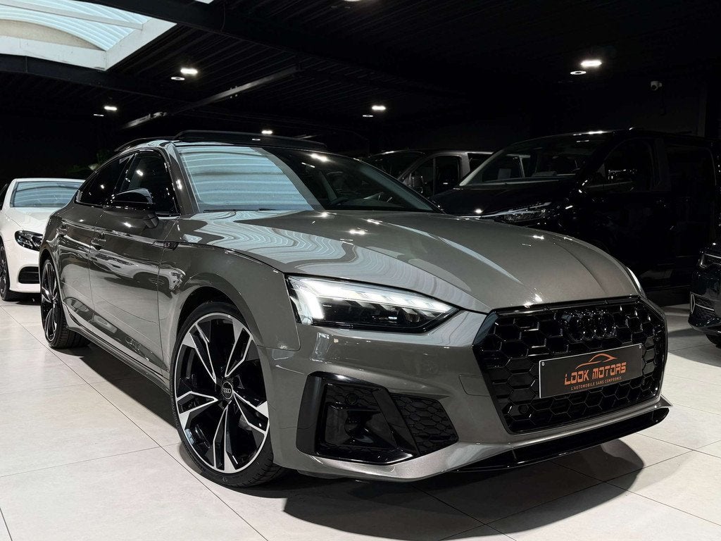 Audi A5 SPORBACK 35 TFSI 150CV S-LINE S-TRONIC FULL OPTIONS, Autos, Cuir, Argent ou Gris, Entreprise, Noir