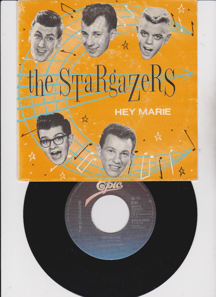 The Stargazers  – Hey Marie   Rock & Roll, Rockabilly, CD & DVD, Vinyles Singles, Comme neuf, Pop, Enlèvement ou Envoi