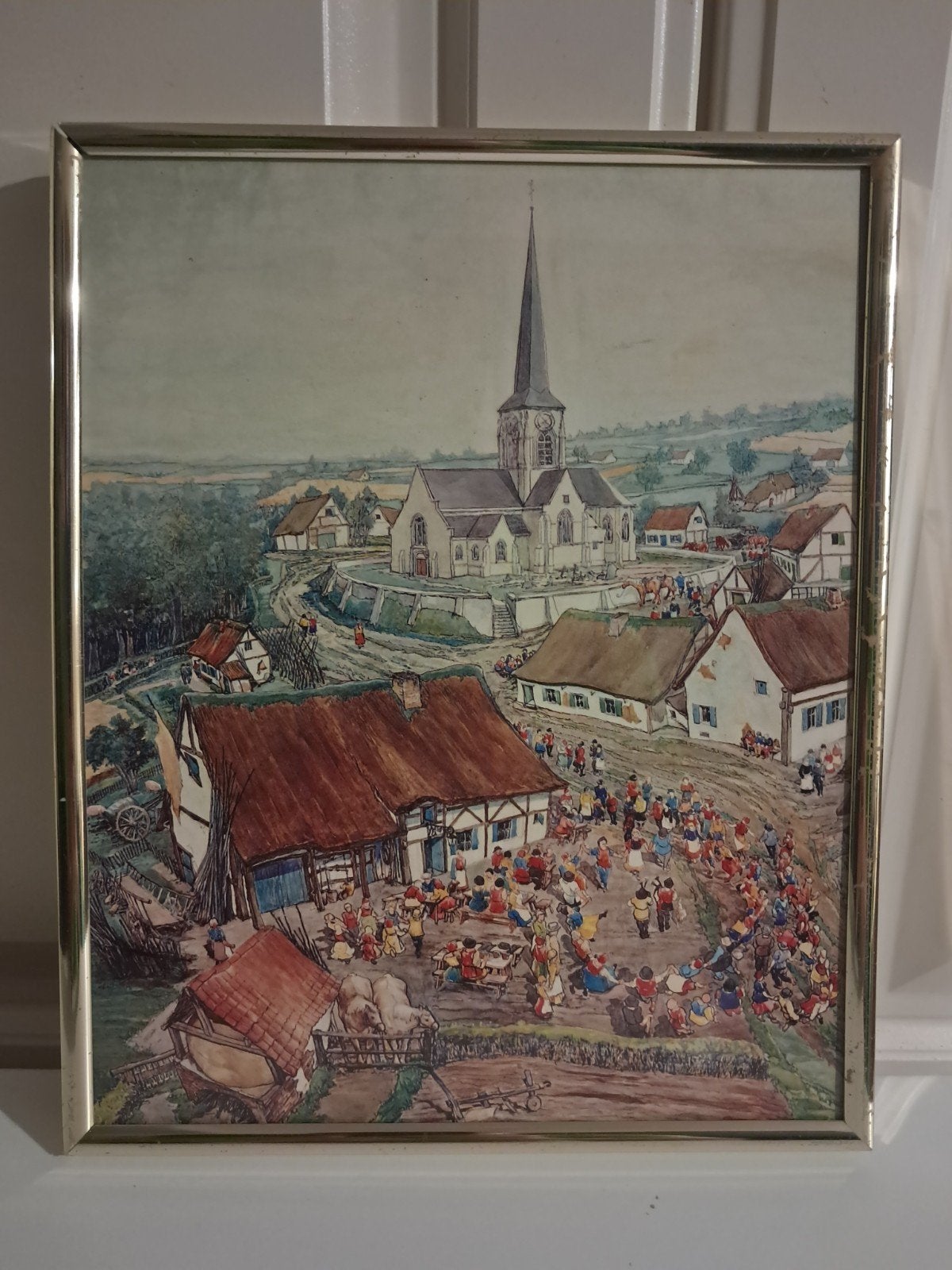 St-Martens-Bodegem - Dorpsplein, Ophalen, Achter glas
