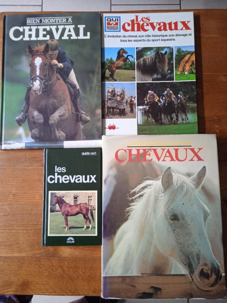 Lot de 4 beaux livres sur les chevaux, Livres, Enlèvement, Utilisé, Chevaux ou Poneys