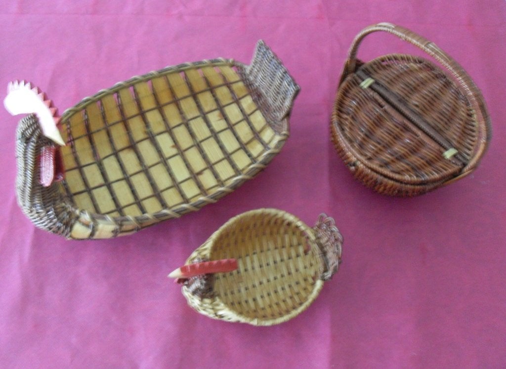 Lot van 3 oude elementen voor eieren, Antiek en Kunst, Curiosa en Brocante, Ophalen