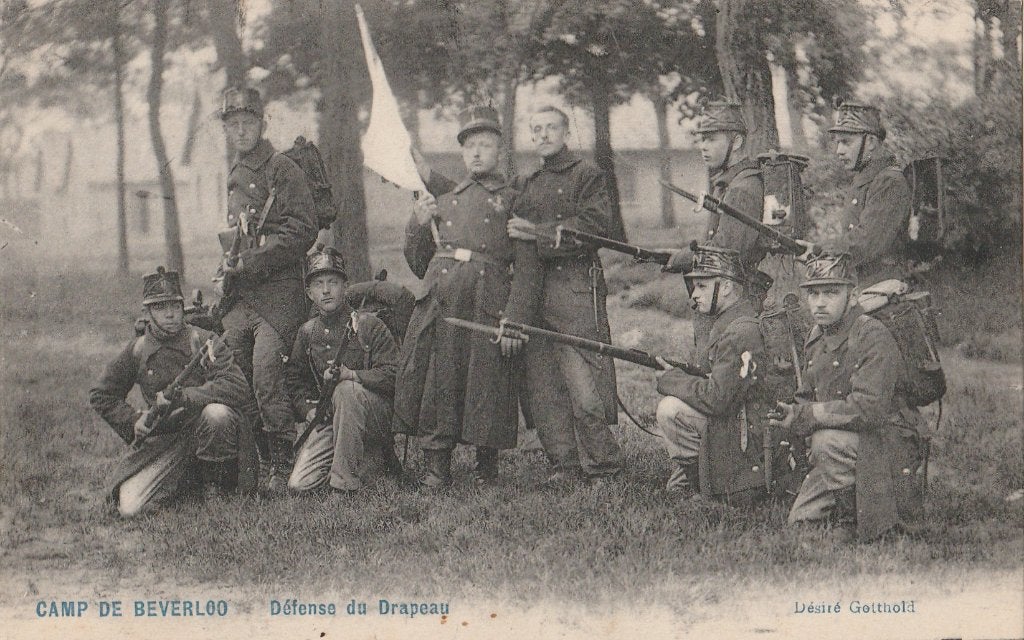MILITAIR KAMP BEVERLOO - Verdedigers van de Vlag + 115 Jaar!, Verzamelen, Ophalen of Verzenden, Voor 1920, Gelopen, Overige thema's