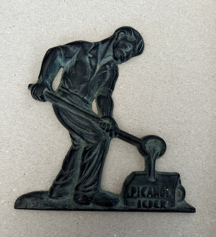 Plaque métal fonte Picanol industrielle, Enlèvement ou Envoi