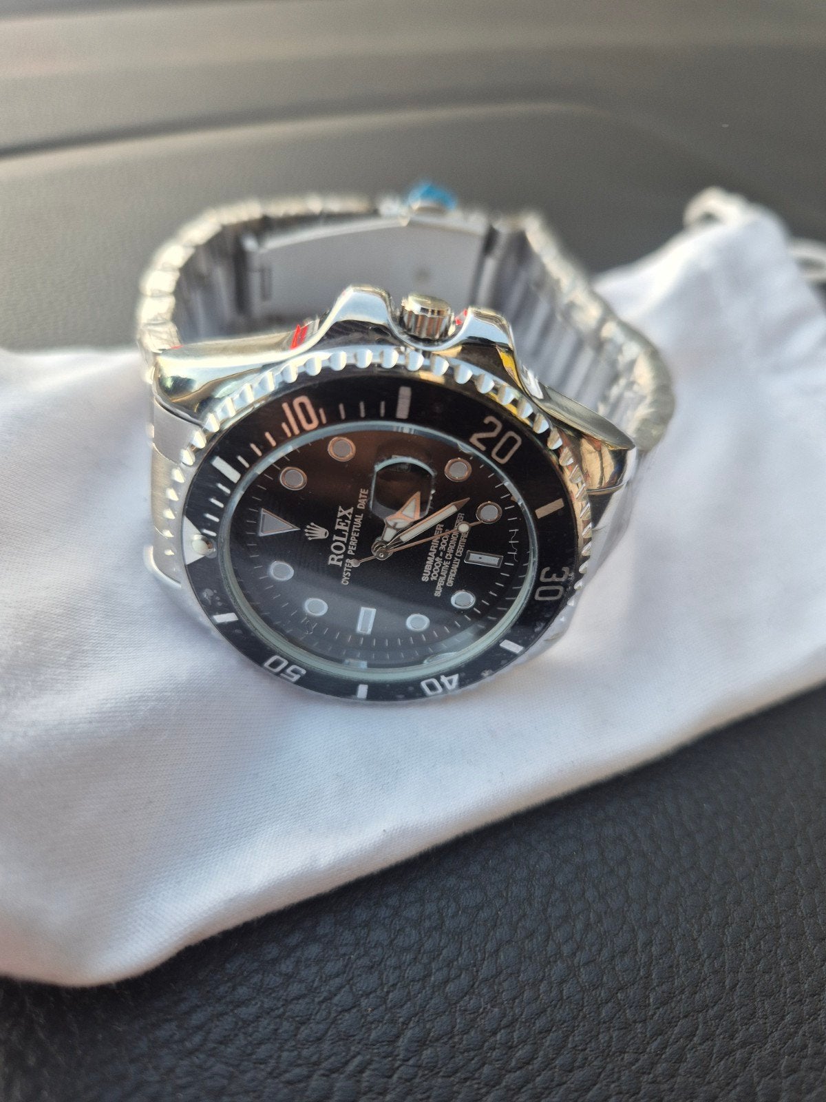 horloge look rolex met datum nieuw, Bijoux, Sacs & Beauté, Enlèvement, Rolex