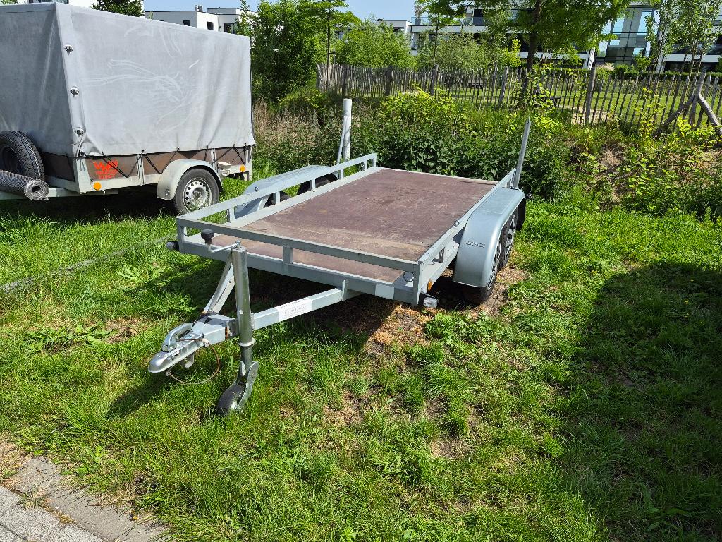 Dubbelasser plateau 750kg, Auto diversen, Aanhangers en Bagagewagens, Ophalen, Zo goed als nieuw