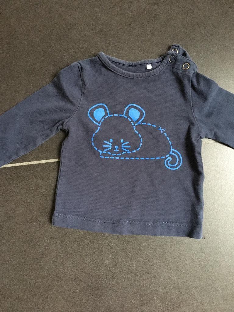 T-shirt JBC blauw maat 68, Jongetje of Meisje, Ophalen of Verzenden, Zo goed als nieuw, JBC.