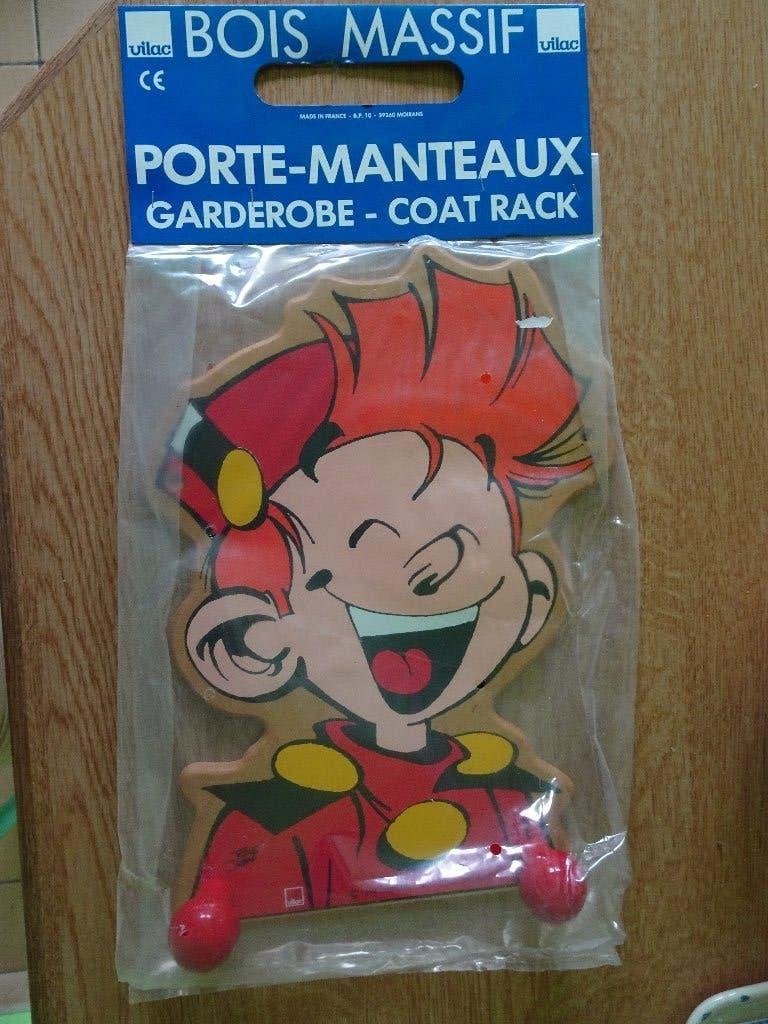 Porte manteau en bois Vilac - Spirou, Collections, Personnages de BD, Enlèvement ou Envoi, Gaston ou Spirou, Neuf, Statue ou Figurine