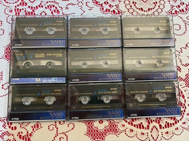 TDK SA60, Cd's en Dvd's, Cassettebandjes, Ophalen of Verzenden, Gebruikt, 2 t/m 25 bandjes, Onbespeeld
