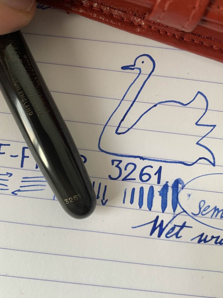 Swan 3261 vulpen, Verzamelen, Ophalen of Verzenden, Gebruikt, Vulpen