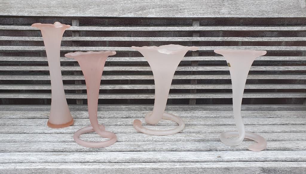 Italiaanse Design Lelie vaas Murano stijl, Antiek en Kunst, Ophalen
