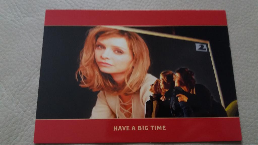 Ally McBEAL (Actrice : Calista Flockhart) Postkaart, Ophalen of Verzenden, 1980 tot heden, Ongelopen, Overige thema's