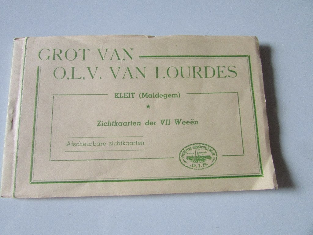 DE GROT VAN O.L.V.VROUW van LOURDES ;  7 POSTKAARTEN, Verzamelen, Ophalen of Verzenden, 1960 tot 1980, Ongelopen, Oost-Vlaanderen