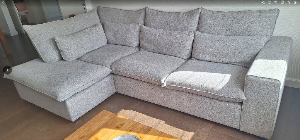 Hoekbank, Huis en Inrichting, Ophalen, 250 tot 300 cm, Driepersoons, Zo goed als nieuw