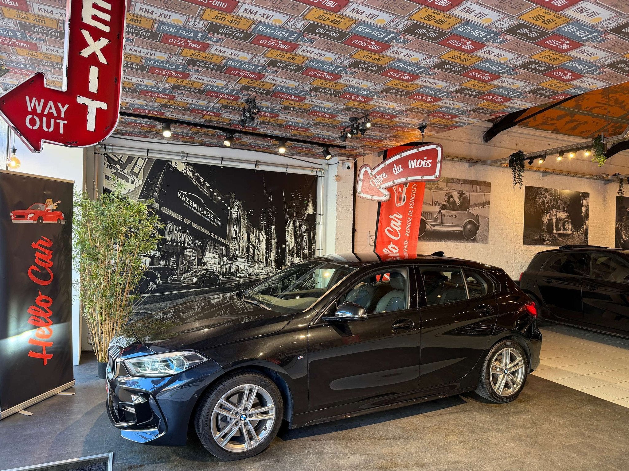 BMW 1 Serie 118 d* TVA DEDUCTIBLE * PACK M * CAMERA * CARPLA, Autos, Cuir, Achat, Entreprise, Noir