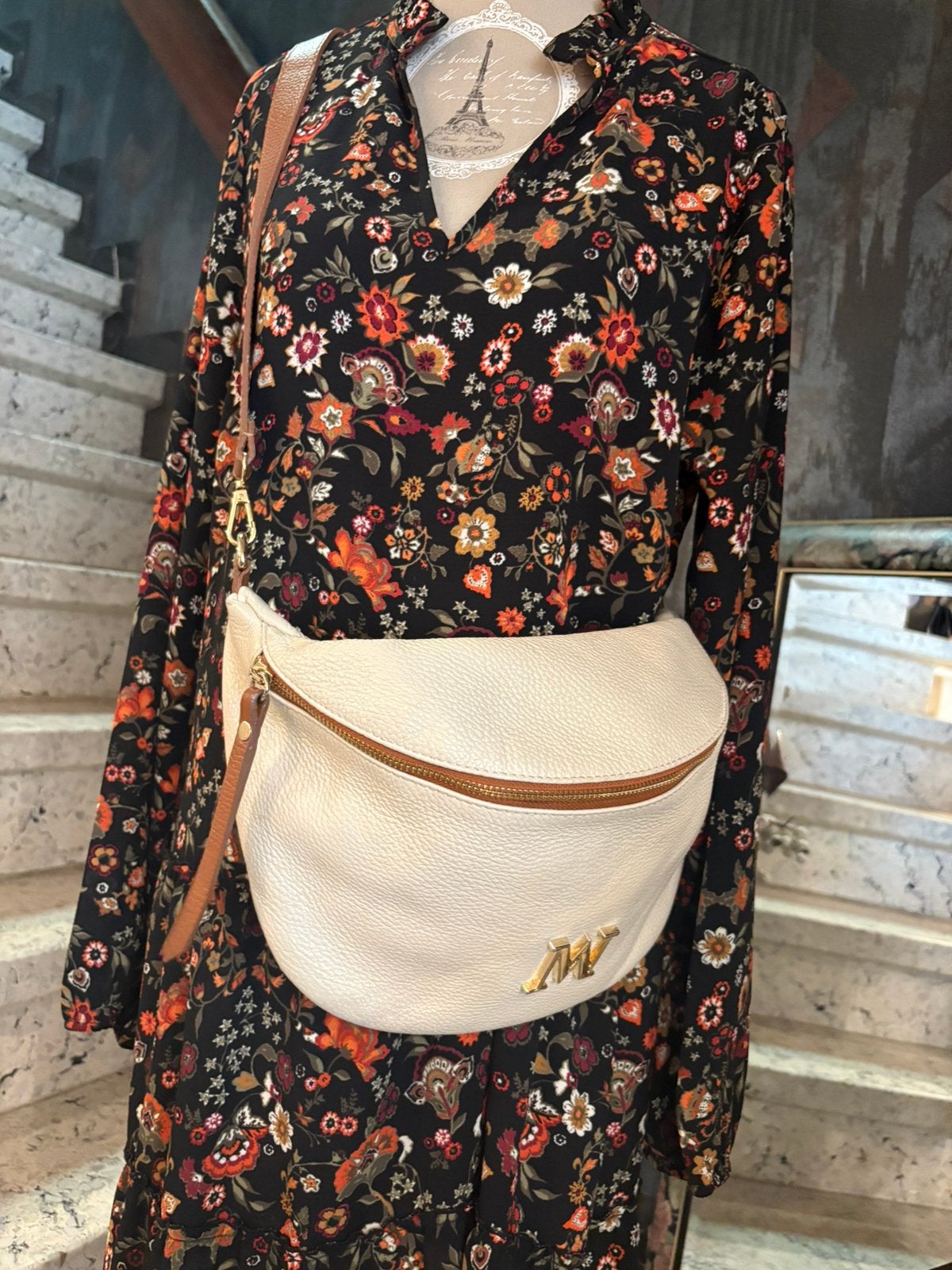MONDIEUX MADAME lederen crossbody tas, Ophalen of Verzenden, Zo goed als nieuw