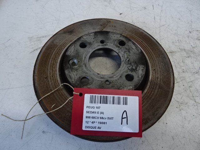 FREIN DISQUE AVANT Peugeot 107 (01-2005/05-2014), Utilisé, Peugeot