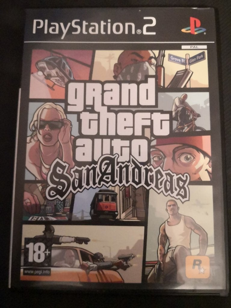 Jeux Video Playstation 2 / Grand Theft Auto San Andreas, Enlèvement ou Envoi, 2 joueurs, À partir de 18 ans, Aventure et Action