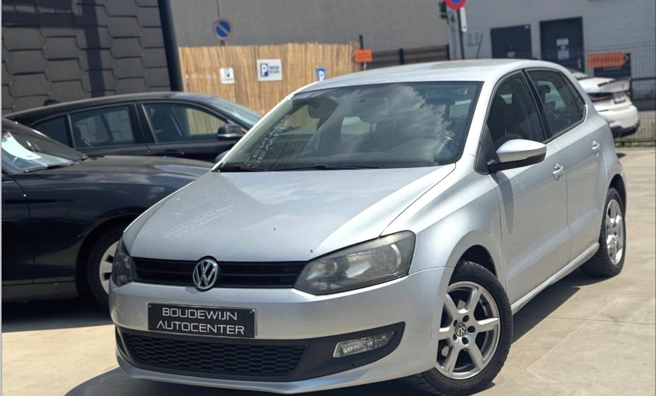 Volkswagen Polo 1.2Benzine 2011 155.xxxkm/Carplay,Android,.., Voorwielaandrijving, Stof, Zwart, Handgeschakeld