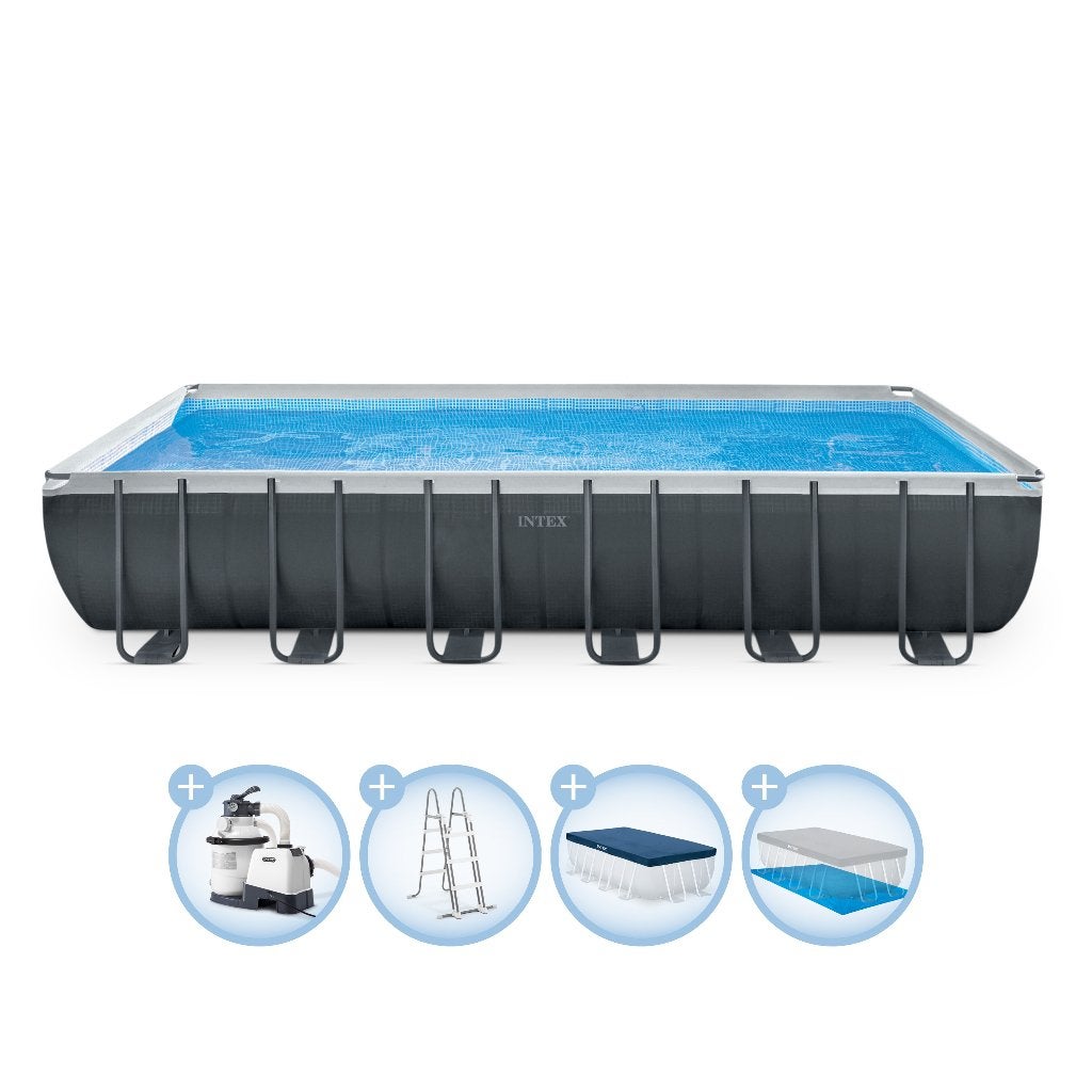 Intex zwembad 732 x 366 x 132 cm - perfecte staat, Tuin en Terras, Zwembaden, Zo goed als nieuw, Opzetzwembad, 120 cm of meer