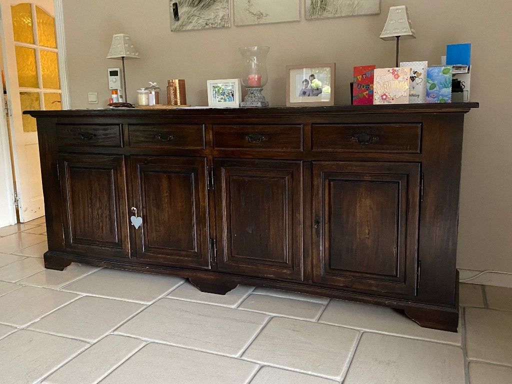 Eiken dressoir & eettafel, Huis en Inrichting, Ophalen, Gebruikt, Eikenhout