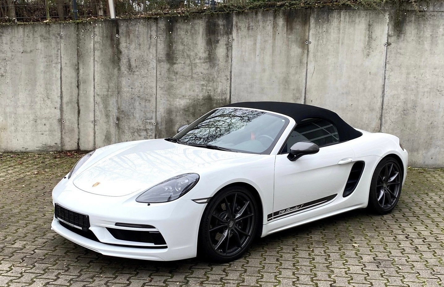 718 Boxster T, Auto's, Porsche, Zwart, 4 cilinders, Cabriolet, Leder